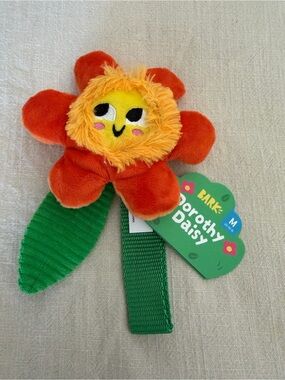 BARK Dorothy Daisy Plush Flower Toy - Orange, Yellow & Green
